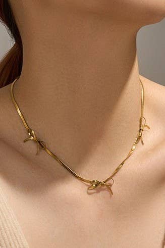 Multi Bow Necklace