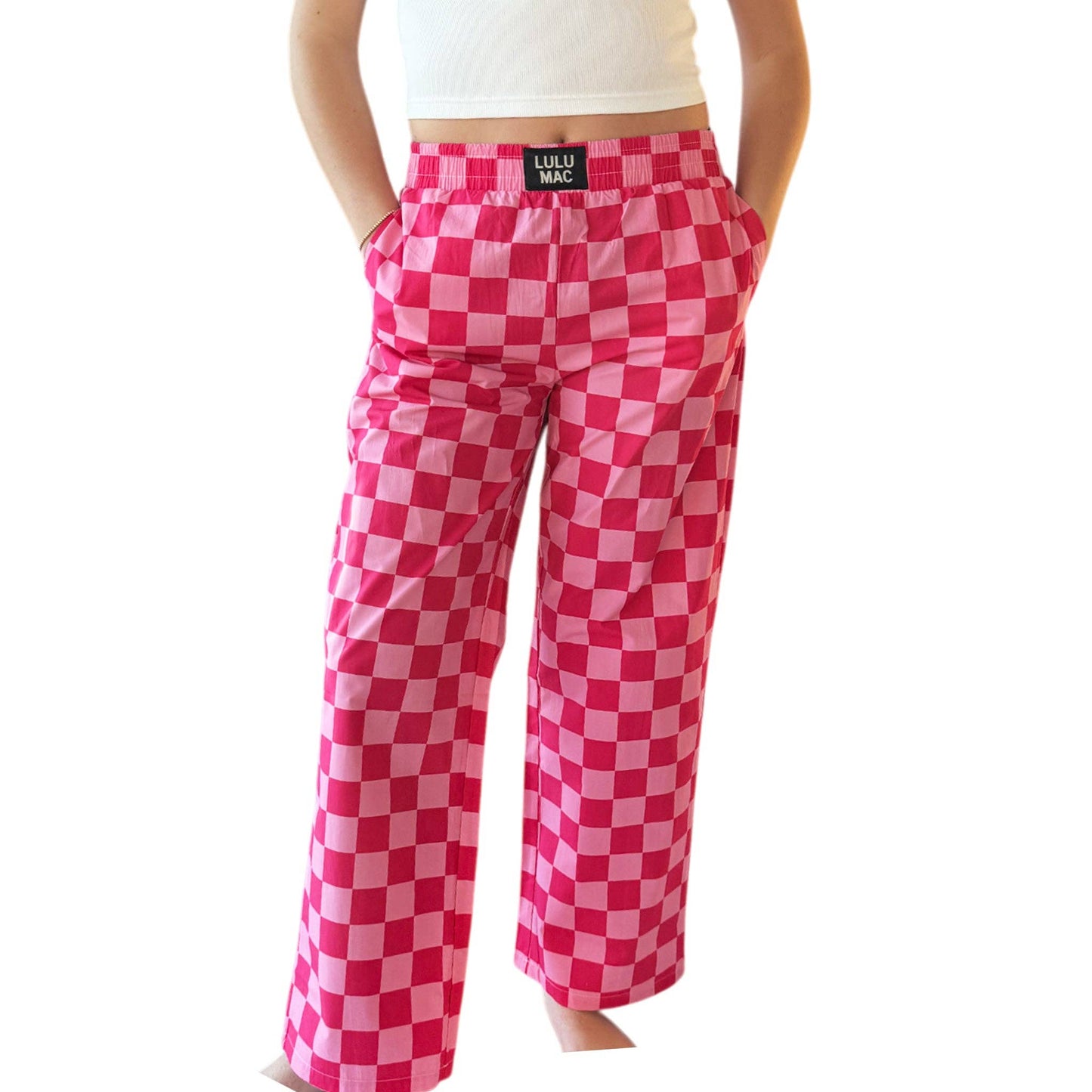 Pink Checkered Pants