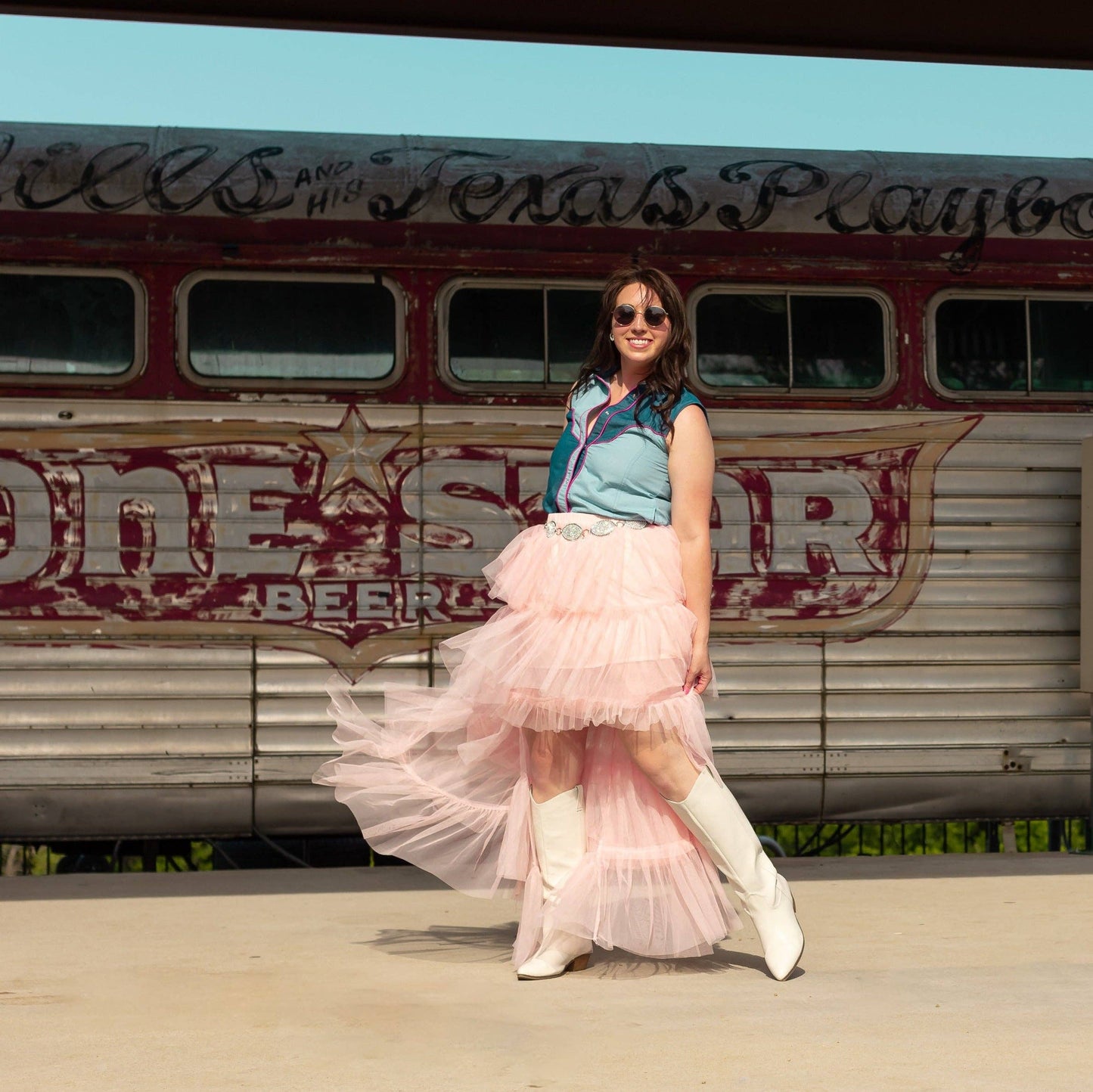 Howdy Partner Denim Button Up