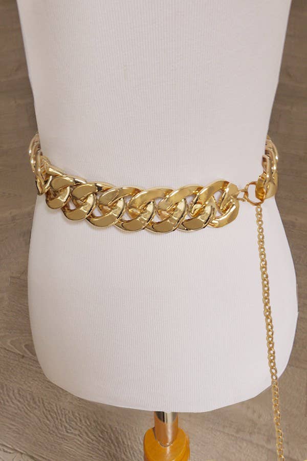 Thick Gold Chain Belt