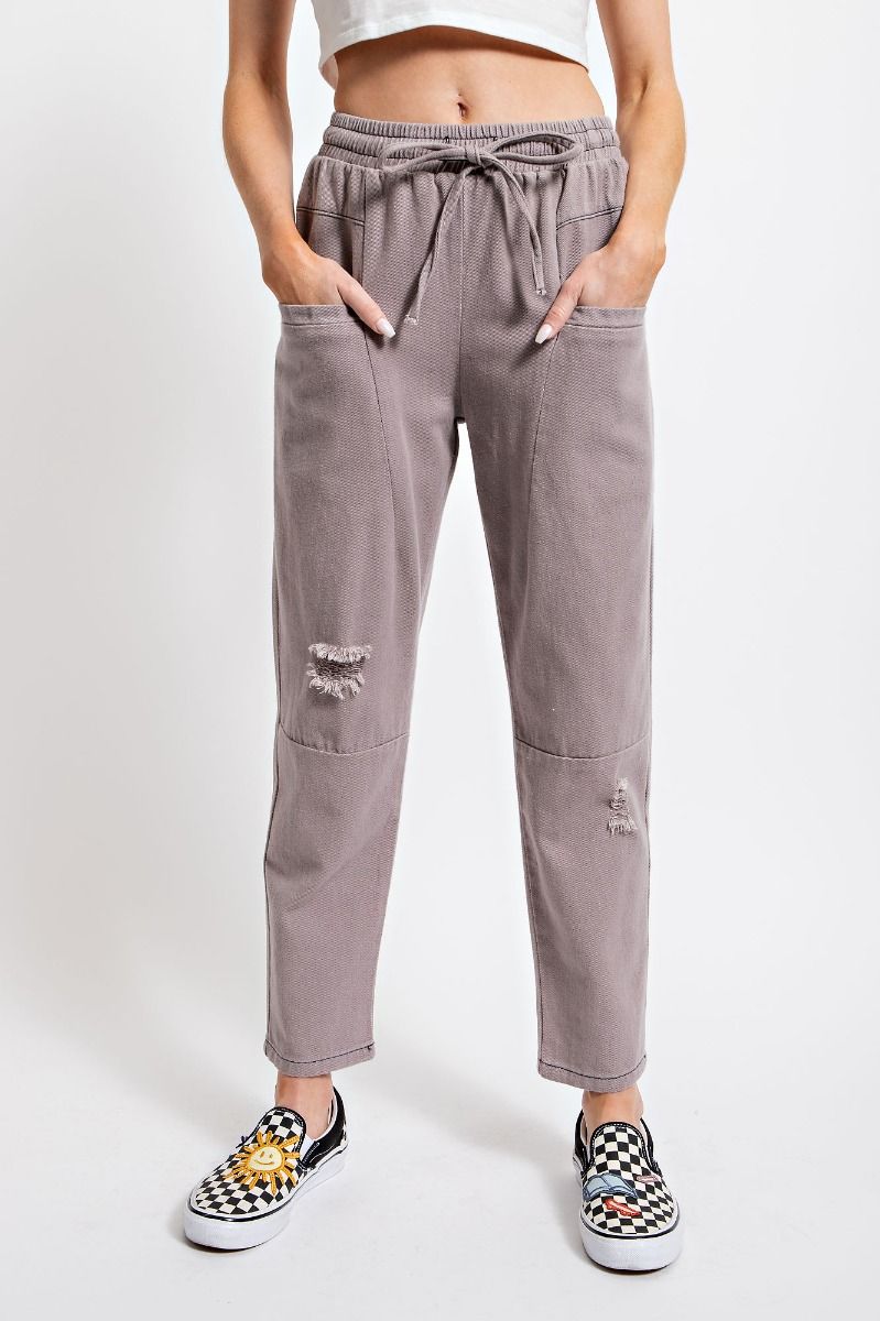 Lilac Tie-Waisted Pants