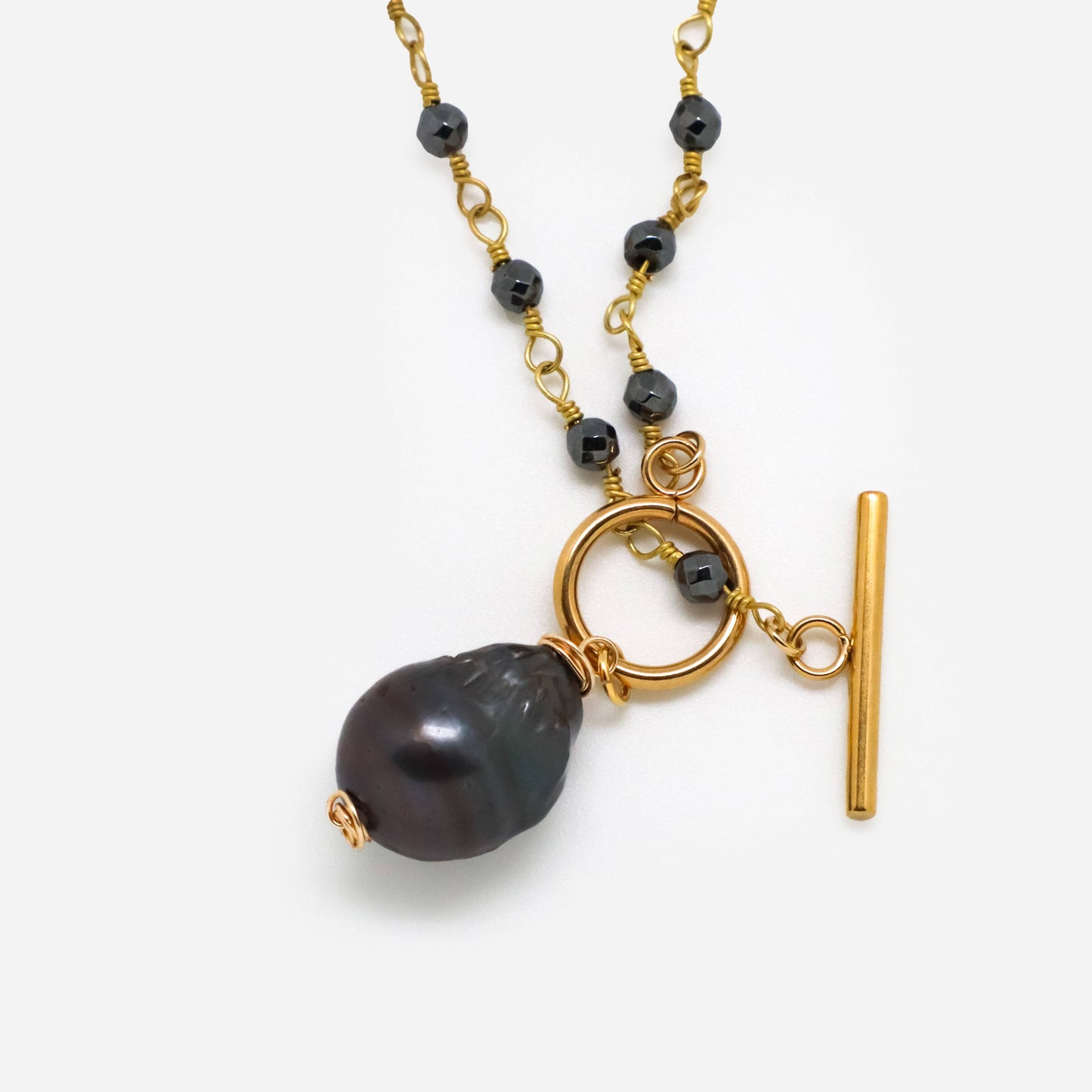 Necklace Hematite3mm bead