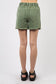 Washed Denim Shorts with Raw Edge Detail