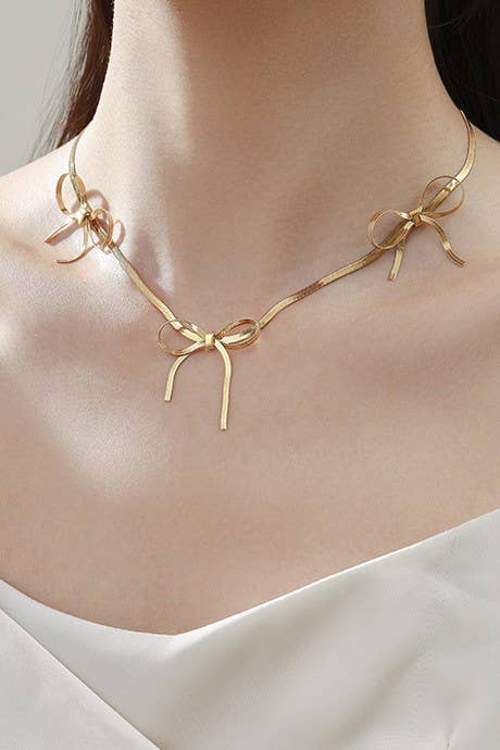 Multi Bow Necklace