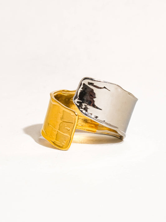 Emmy Textured Open Ring