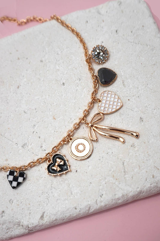 Charm Necklace-Bow Checker