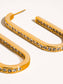 Belmont Gold U Hoop CZ Earring