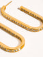 Belmont Gold U Hoop CZ Earring