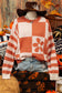 Checker Floral Stripe Sweater