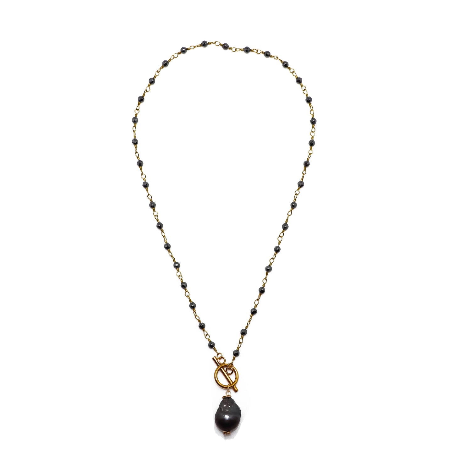 Necklace Hematite3mm bead