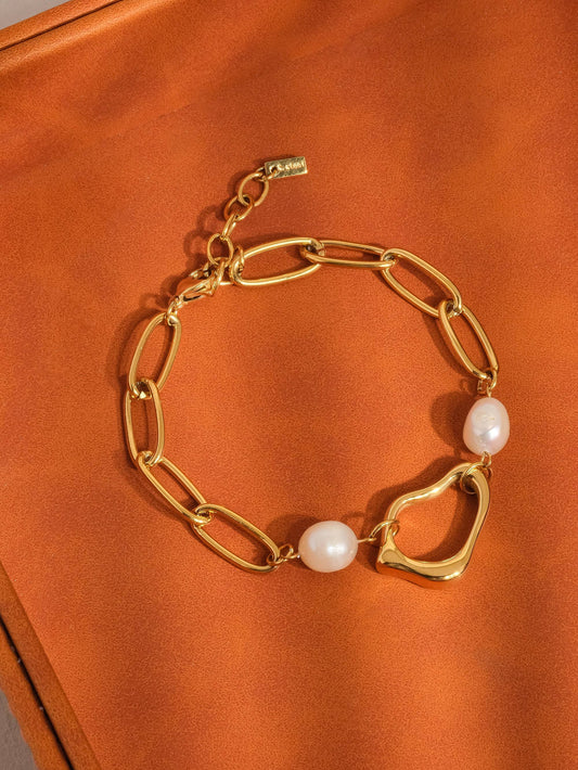 Classic Pearl Chain Bracelet