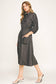 CHLOE CHAMBRAY BUTTON-DOWN MIDI DRESS