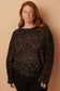 PLUS ANIMAL PRINT BOATNECK