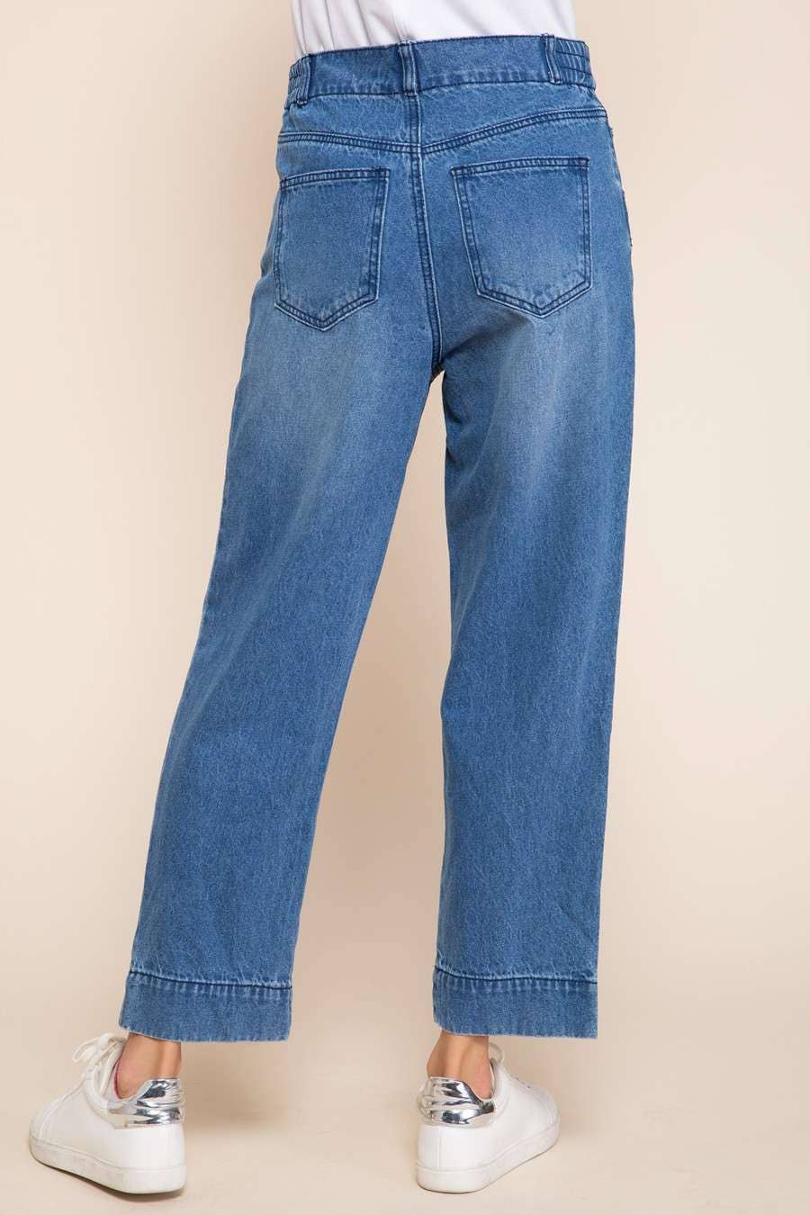 Denim Boyfriend Fit Pants