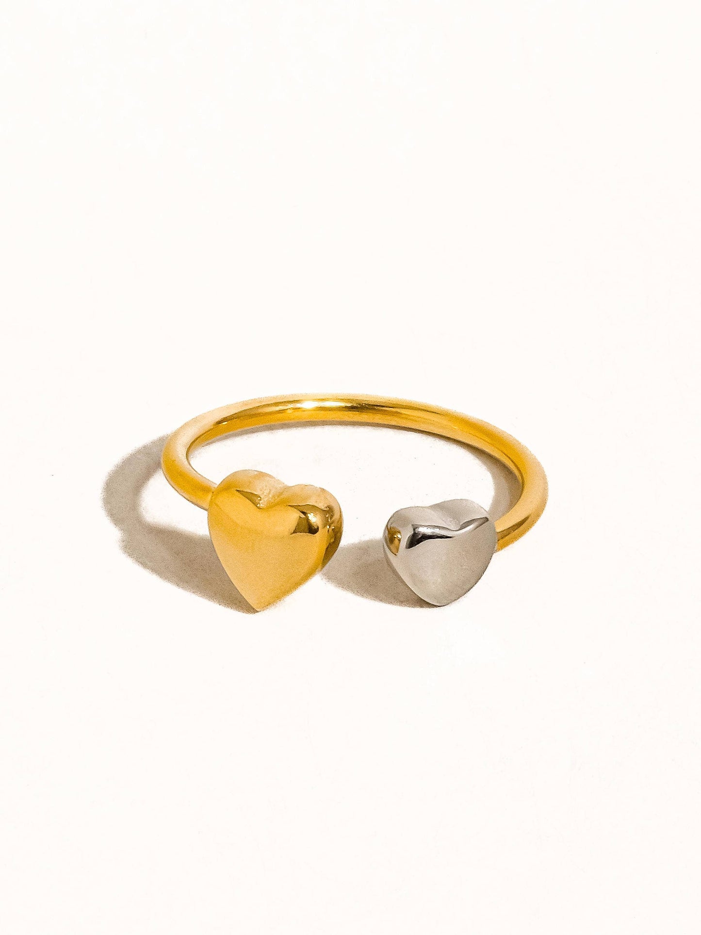 Two Tone Heart Ring