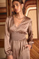 Mocha Smocking Waist Jumpsuit