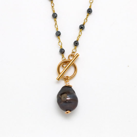 Necklace Hematite3mm bead