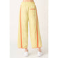 SPORTY STRIPE NYLON PULL ON BARREL LEG PANTS