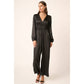 Mocha Smocking Waist Jumpsuit
