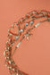 Multi-Layer Bow Heart Station Rhinestone Bracelet