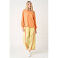 SPORTY STRIPE NYLON PULL ON BARREL LEG PANTS