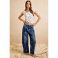 Polka Dot Barrel Jeans