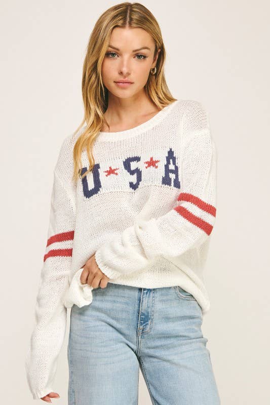 American Pride Graphic Sweater