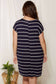 Curvy Stripe Tee Dress