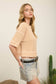 Waffle Knit Button Down Top