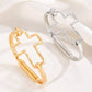 Hammered Open Cross Bangle