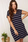 Curvy Stripe Tee Dress