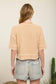 Waffle Knit Button Down Top