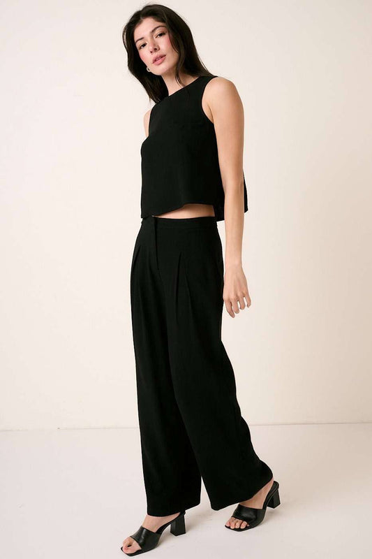 Linen Pleated Pant Set