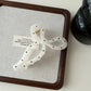 Polka Dot Bow Hair Claw Clips