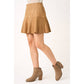 Suede High Wasted Mini Skort