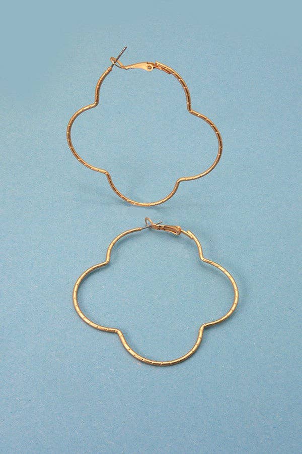 Clover Hoop Earrings