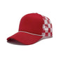 TRUCKER HAT CHECKER FOAM FRONT MESH BACK CAP