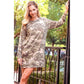 Camo Sweatshirt Mini Dress with Pockets