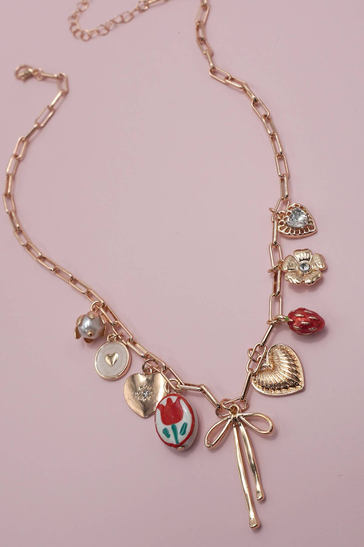 Charm Necklace Bow Toile