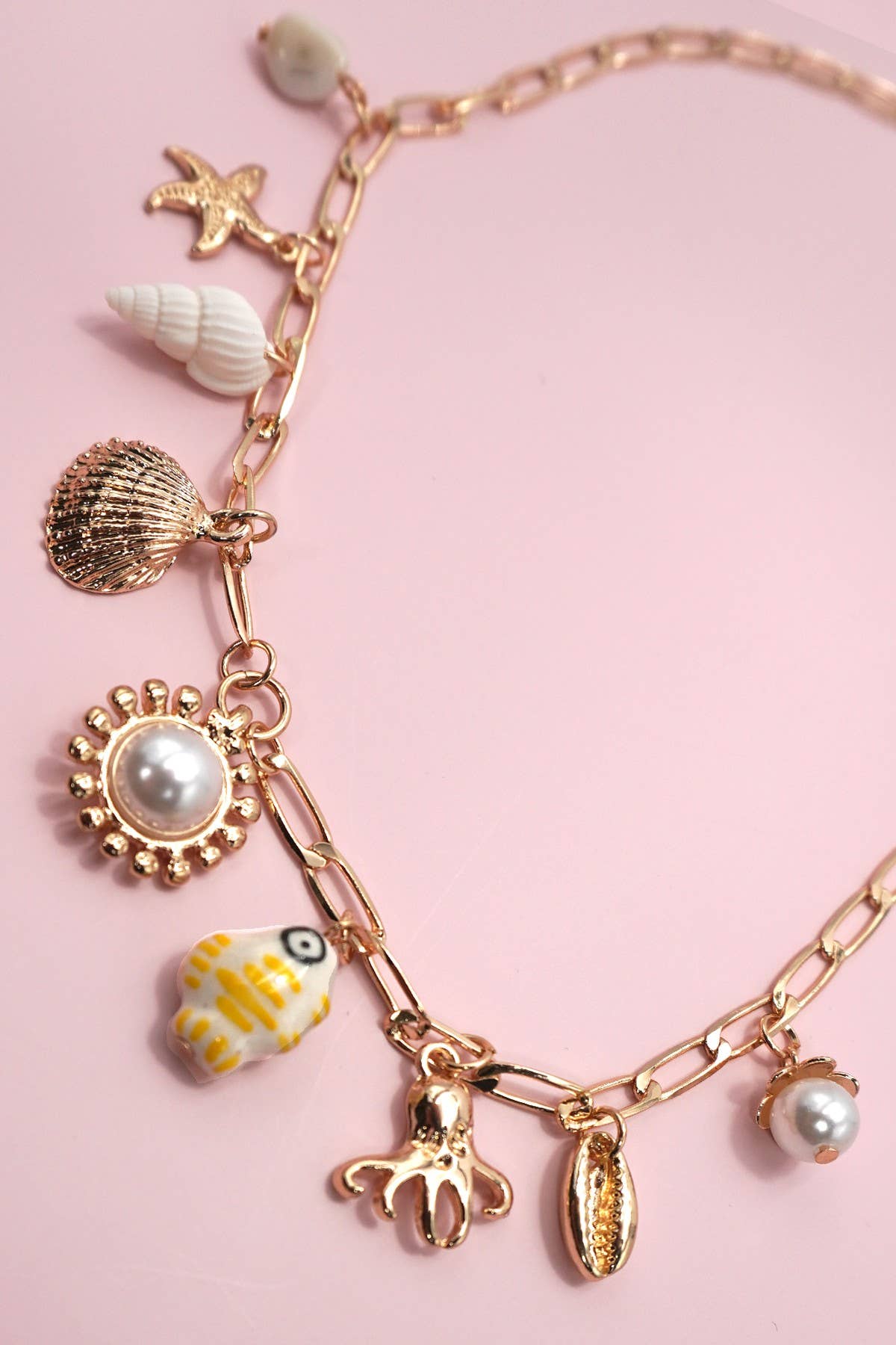 Charm Necklace-Fisherman Toile Fish