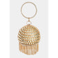 Rhinestone Ball Fringe Handbag