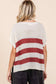 Striped Short Sleeve Sweater