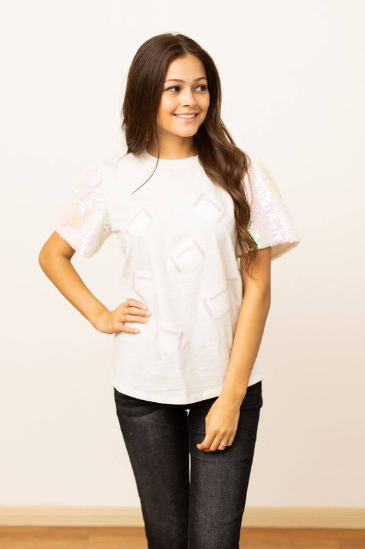 Footballs on Princess Top