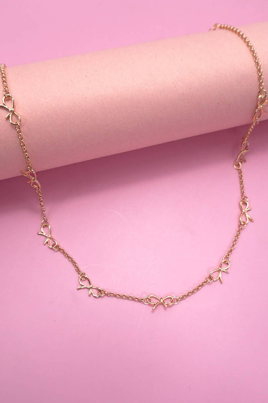 Bow Station Necklace