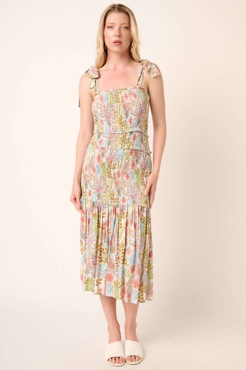 Tropical Print Mini Dress