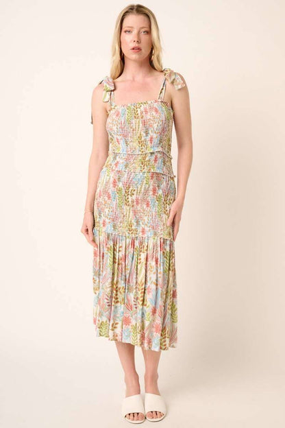 Tropical Print Mini Dress