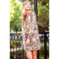 Camo Sweatshirt Mini Dress with Pockets