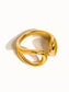 Florine Gold Abstract Ring