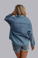 Giddy Up Embroidery Denim Button Up