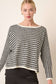 Argyle Pattern Dolman Sweater Top